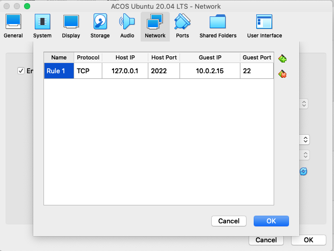 VirtualBox Ubuntu Port Forwarding